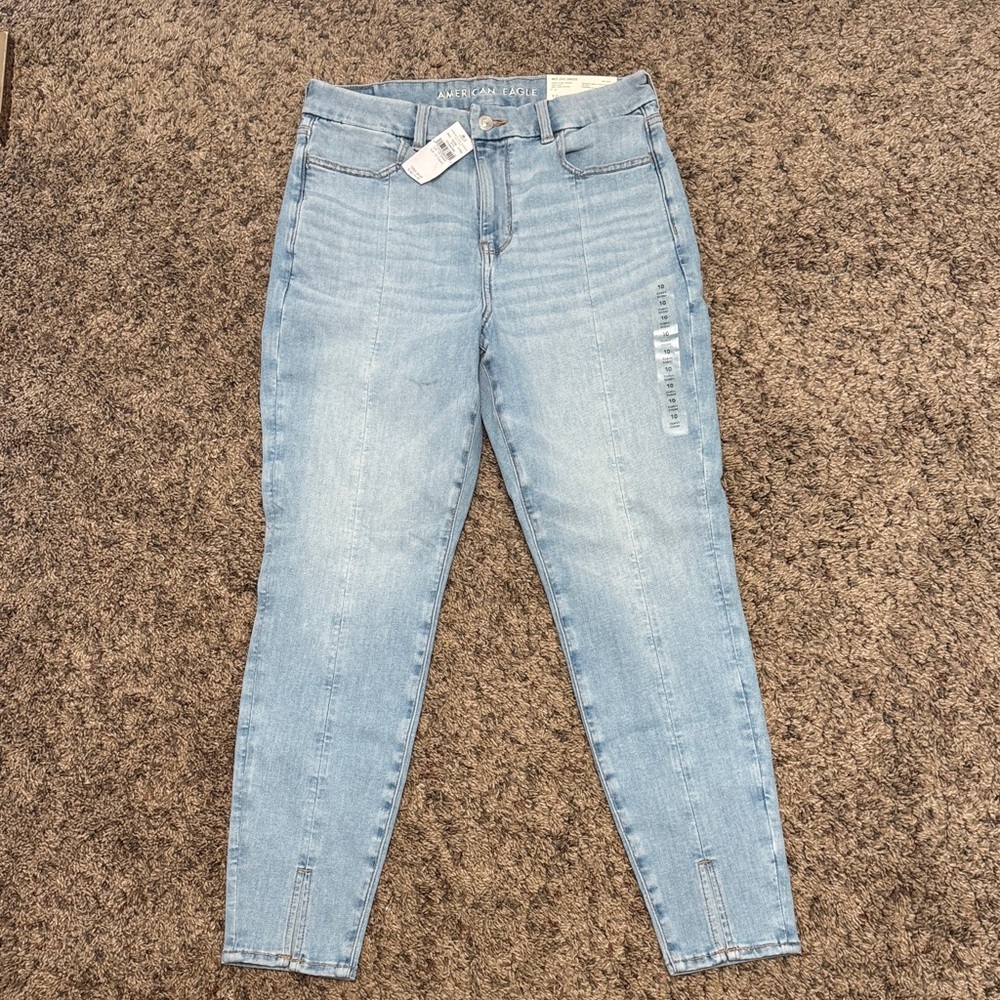 American Eagle Outfitters Light Blue High-Rise Skinny Jeans